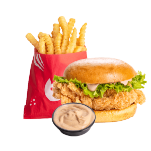 Meniu Burger Pui Salata Verde